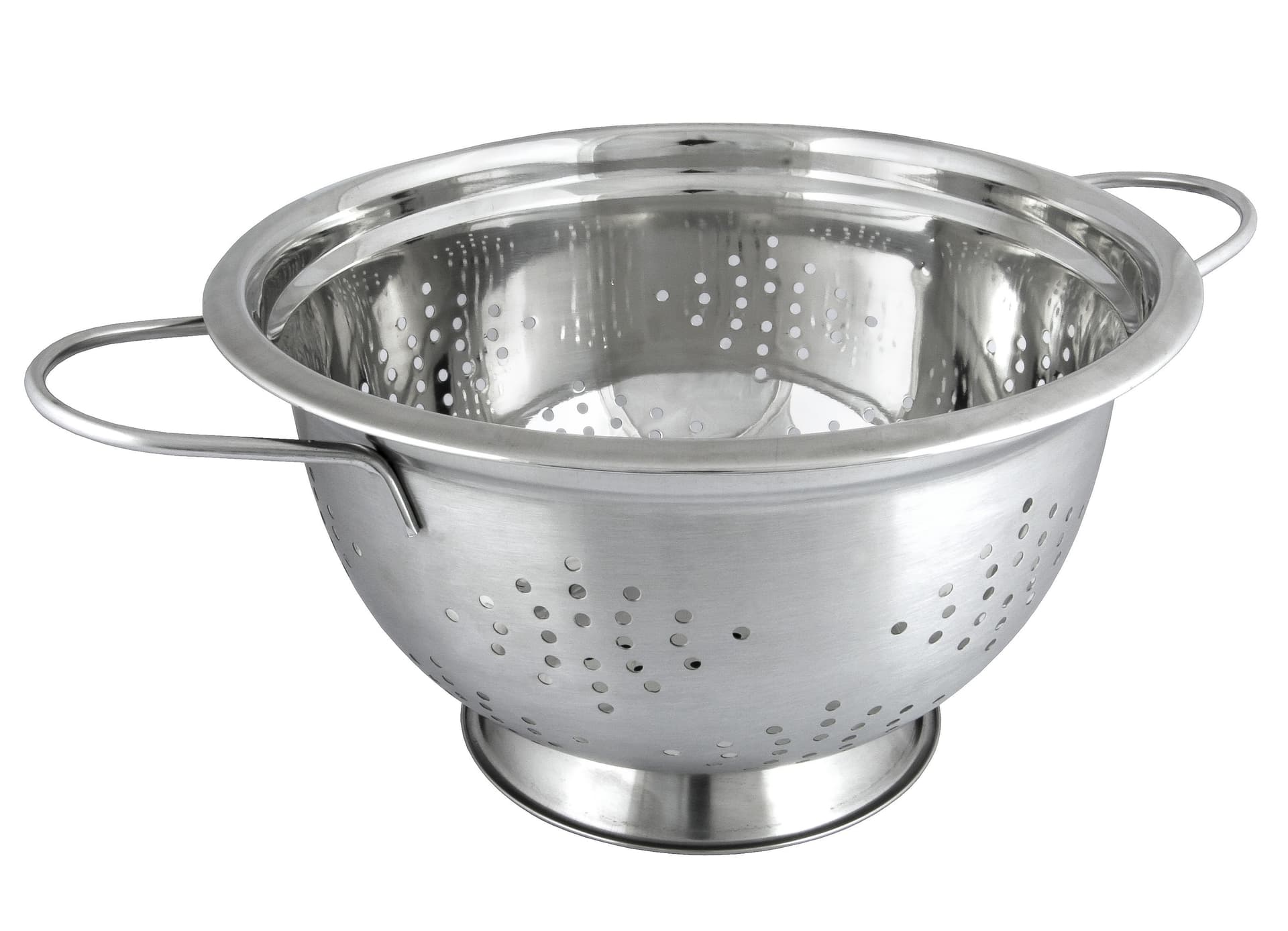 Durszlak cedzak ze stali nierdzewnej o średnicy 28 cm