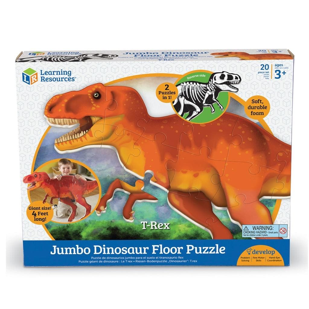 Duże piankowe puzzle podłogowe Dinozaur T-Rex 20 elementów