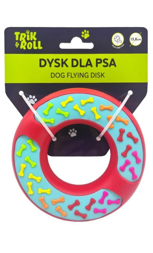 Dysk dla psa do zabawy 13,8 cm