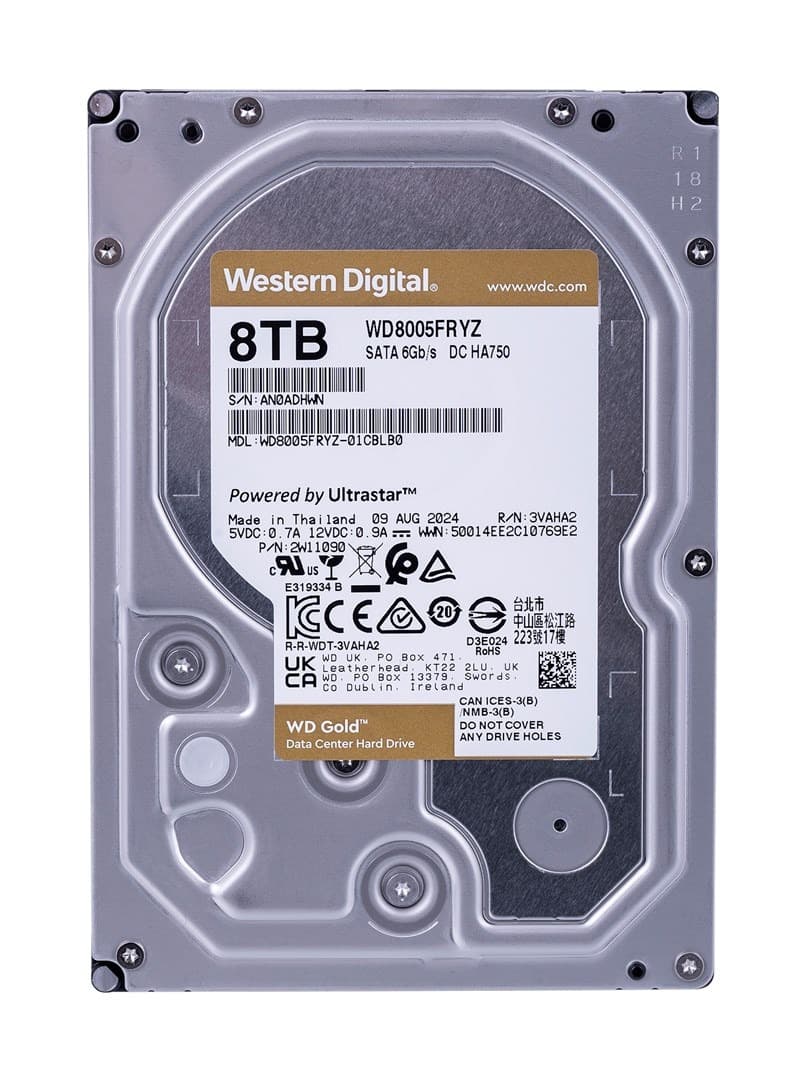 Dysk HDD WD Gold DC HA750 8 TB 3.5 cala SATA