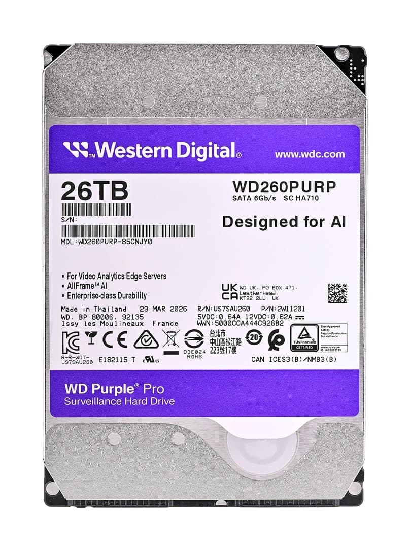 Dysk HDD WD Purple Pro WD260PURP 26 TB