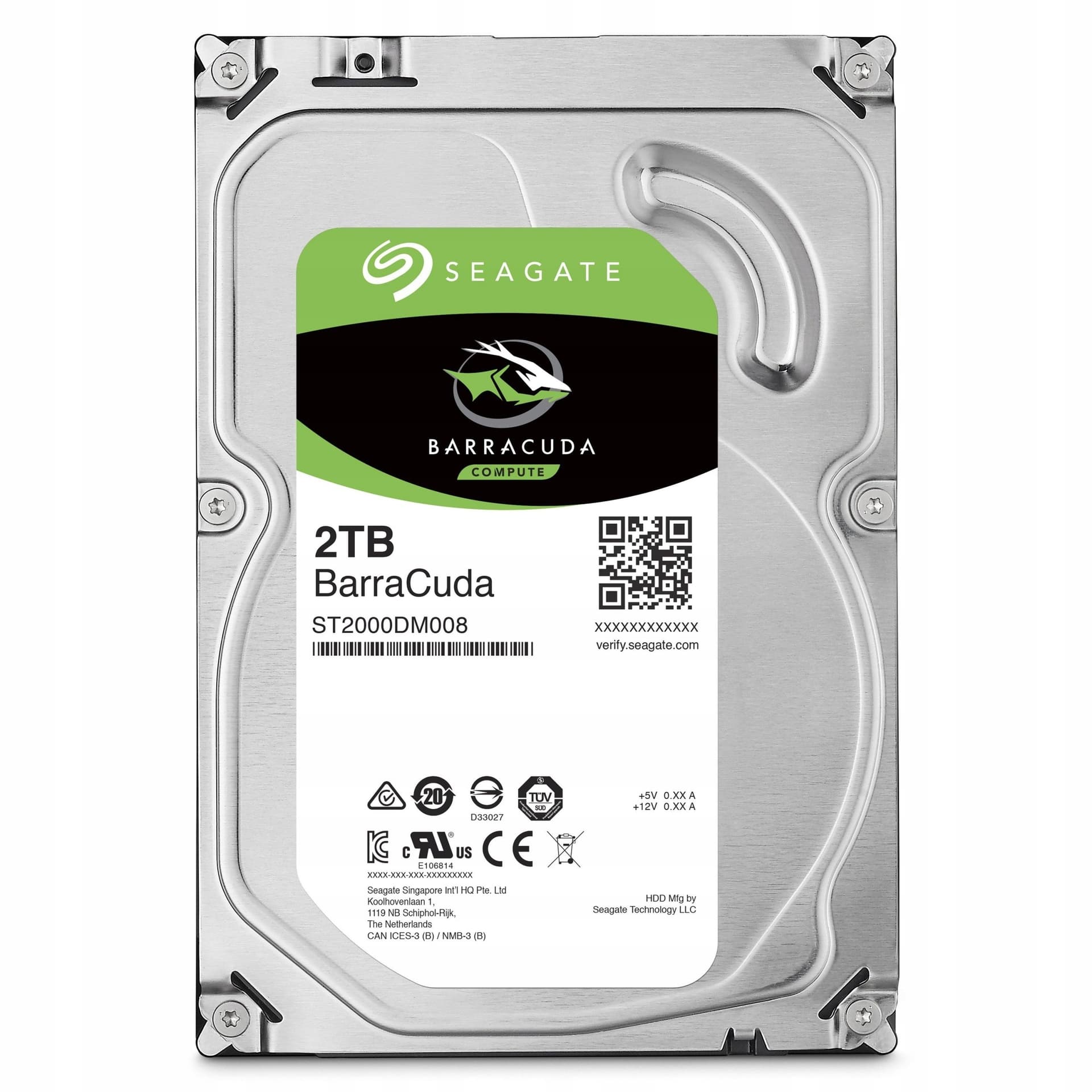 Dysk twardy HDD 2 TB Seagate Barracuda 3,5 cala 256 MB pamięci podręcznej 7200 obr/min