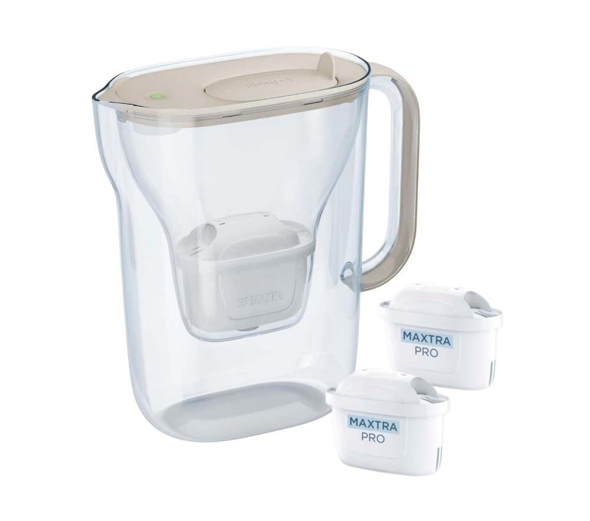 Dzbanek filtrujący Brita Style Essential+ z 2 wkładami MaxtraPro (2,4l, piaskowy)