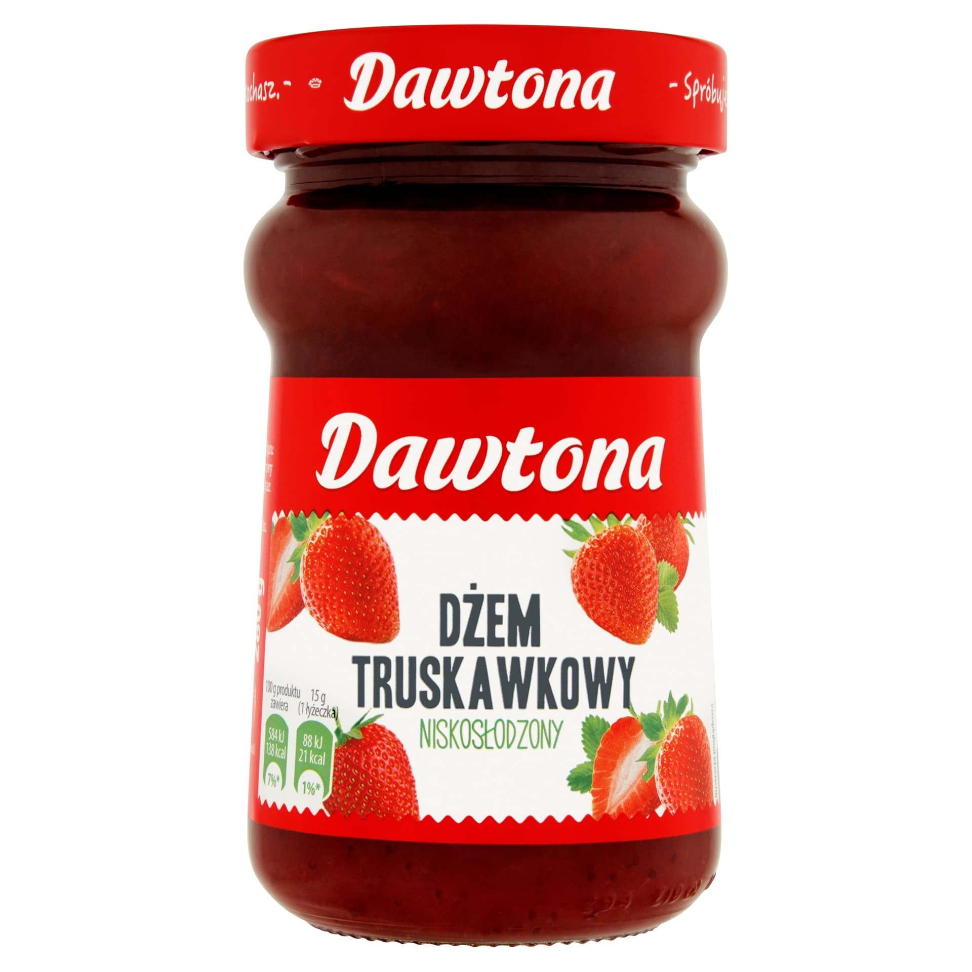 Dżem truskawkowy niskosłodzony 280g Dawtona