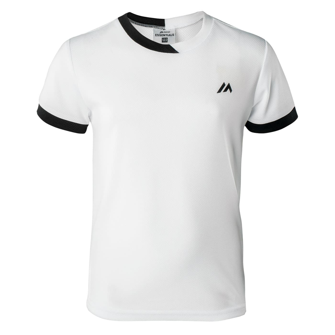 Koszulka treningowa dziecięca Martes Essentials Liberos Kids T-Shirt biało-czarna
