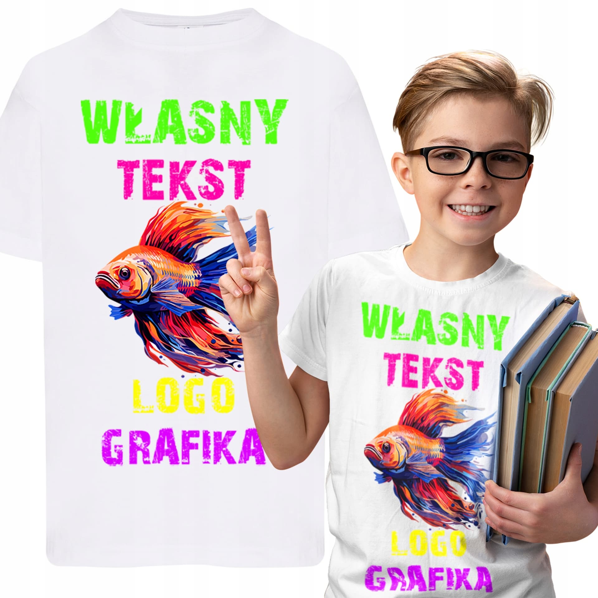 Dziecięca koszulka z krótkim rękawem Addy z grafiką