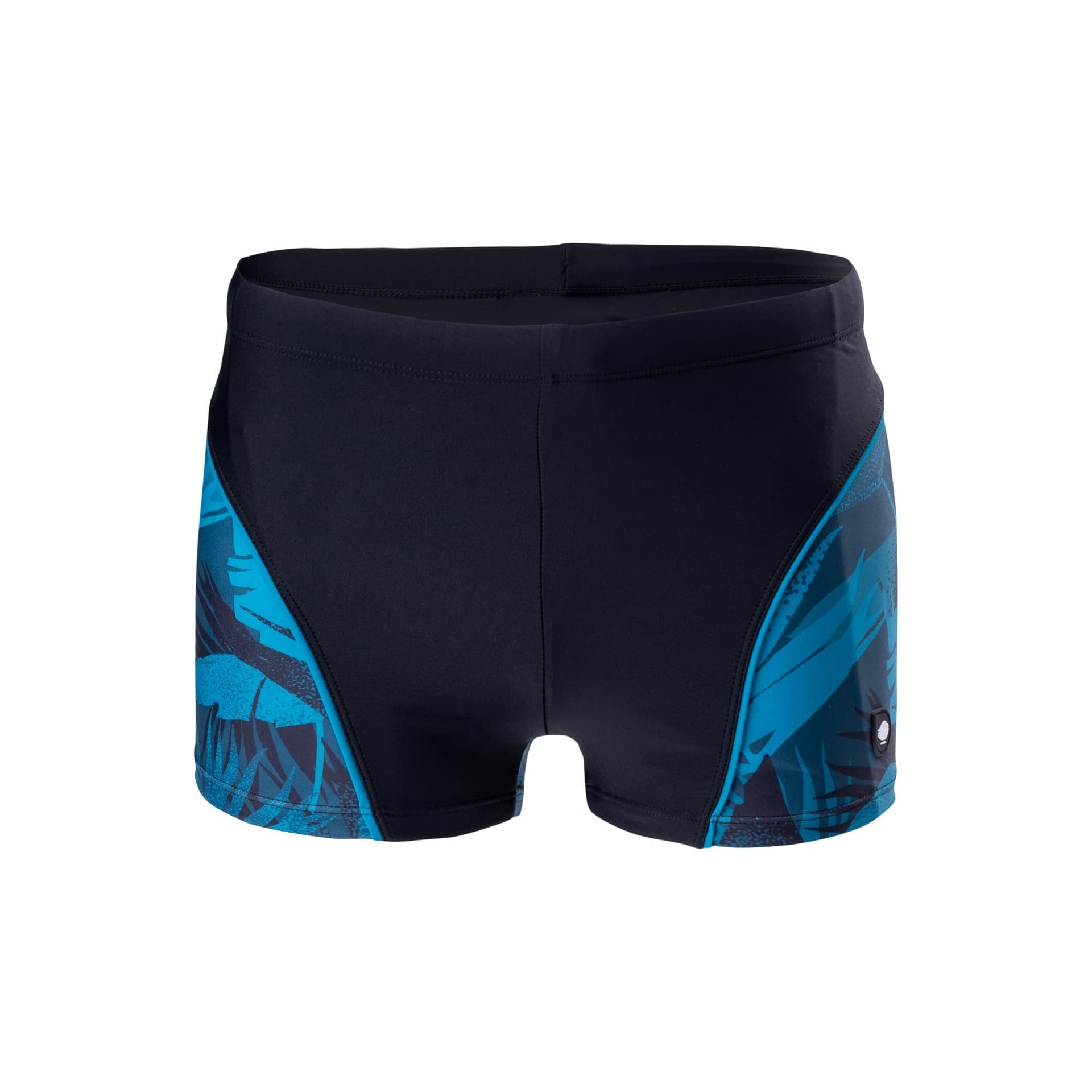 Dziecięce bokserki kąpielowe IDARO JR, rozmiar 146, BLACK/OCEAN PALMS PRINT