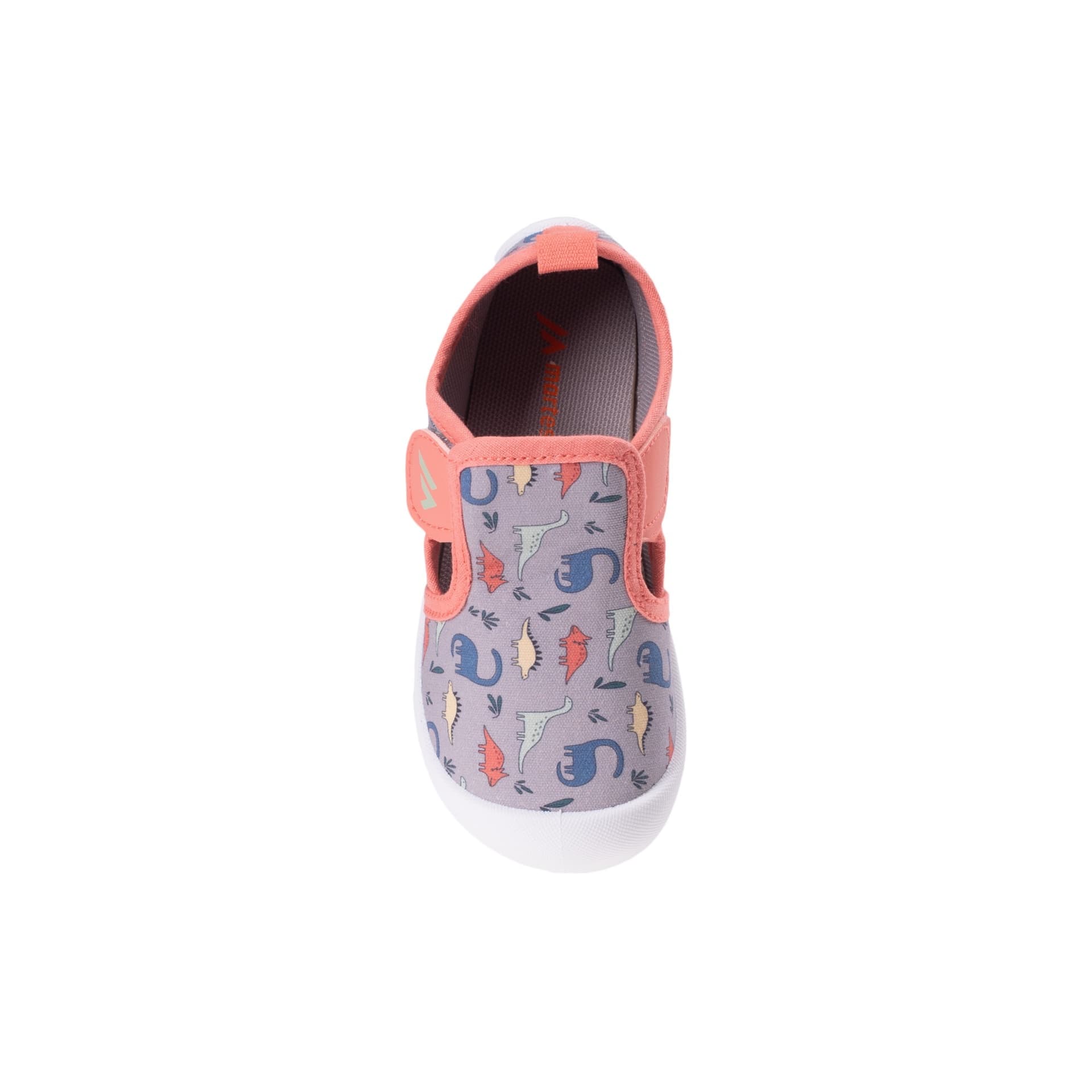 Dziecięce Buty Miejskie TOLER KDB Szaro-Pomarańczowe Dino