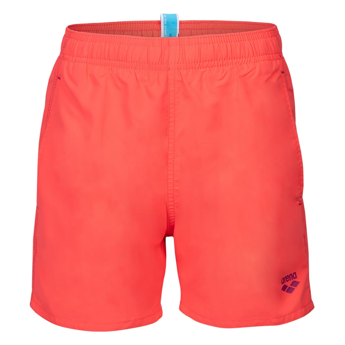 Chłopięce Szorty Arena Boys' Beach Boxer Solid R pomarańczowo-koralowo-ciemnofioletowe