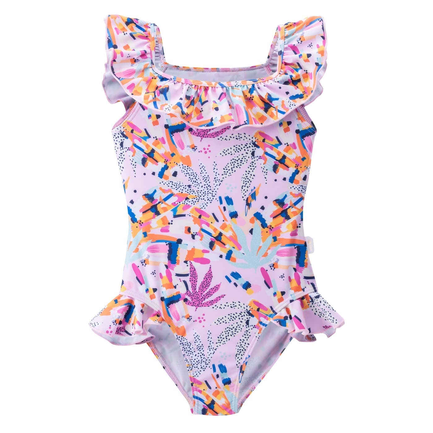 Dziecięcy Strój Kąpielowy Jednoczęściowy VERONA KIDS, Rozmiar 116, WILD PINK PRINT