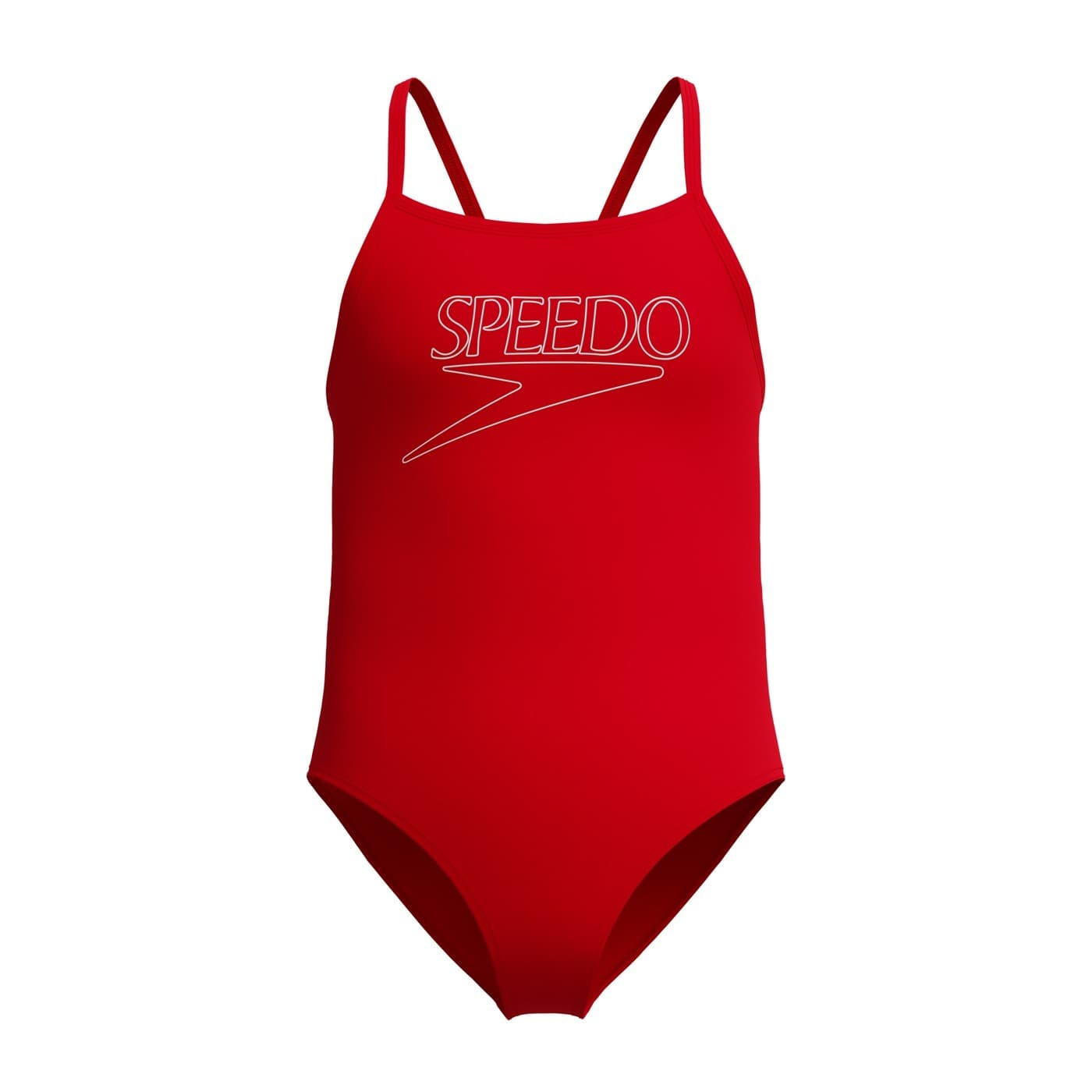 Strój kąpielowy dziecięcy Speedo End+ Logo Thinstrap 1pc czerwone