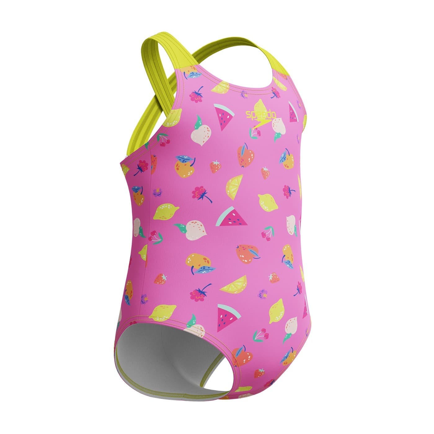 Dziecięcy Strój Kąpielowy Speedo PRINT CROSSBACK 1PC PINK Rozmiar 4