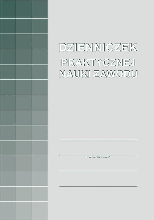 Dzienniczek praktycznej nauki zawodu A-102-3 48 stron