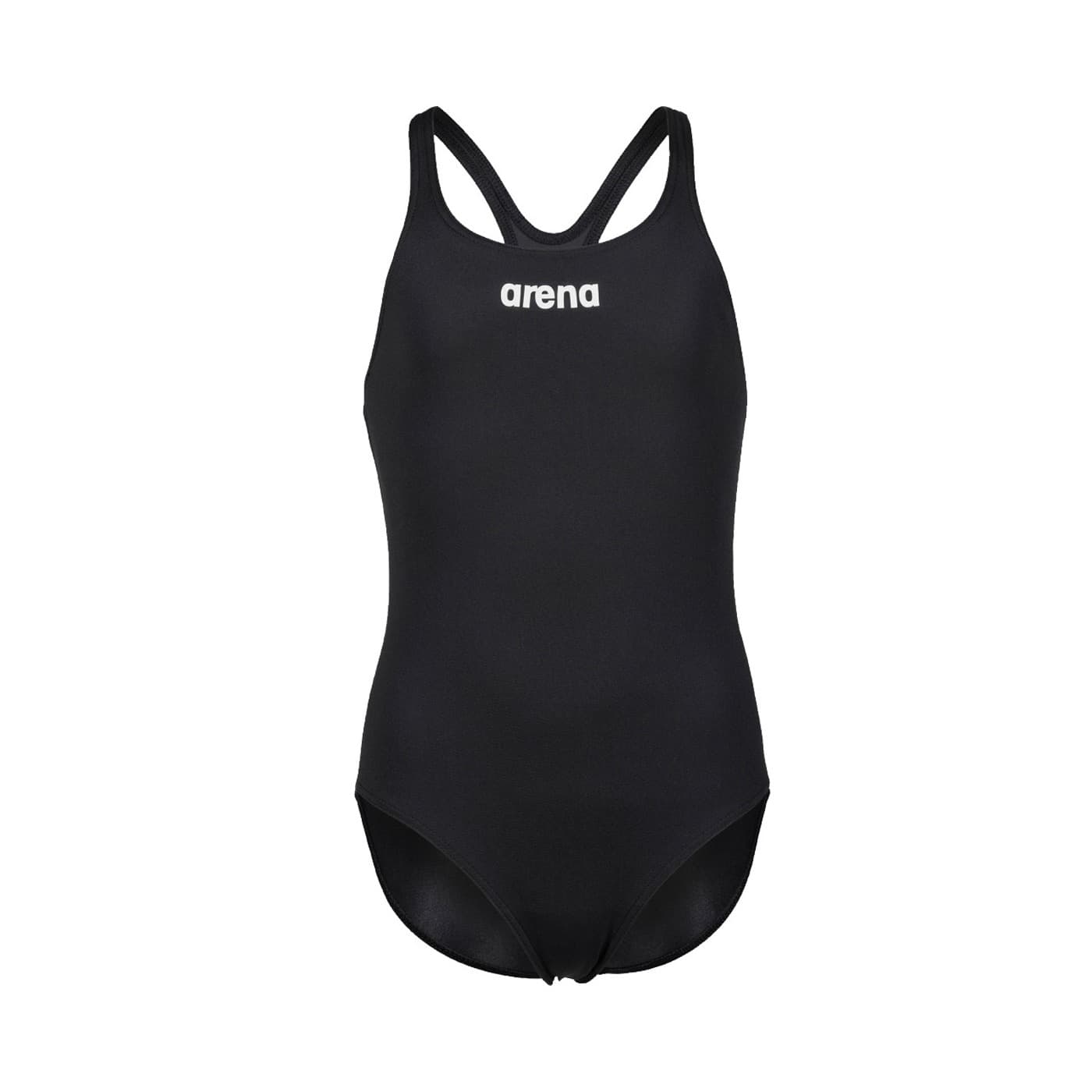 Strój pływacki dla dziewczynek Arena Girl's Team Swimsuit Swim Pro Solid czarno-białe