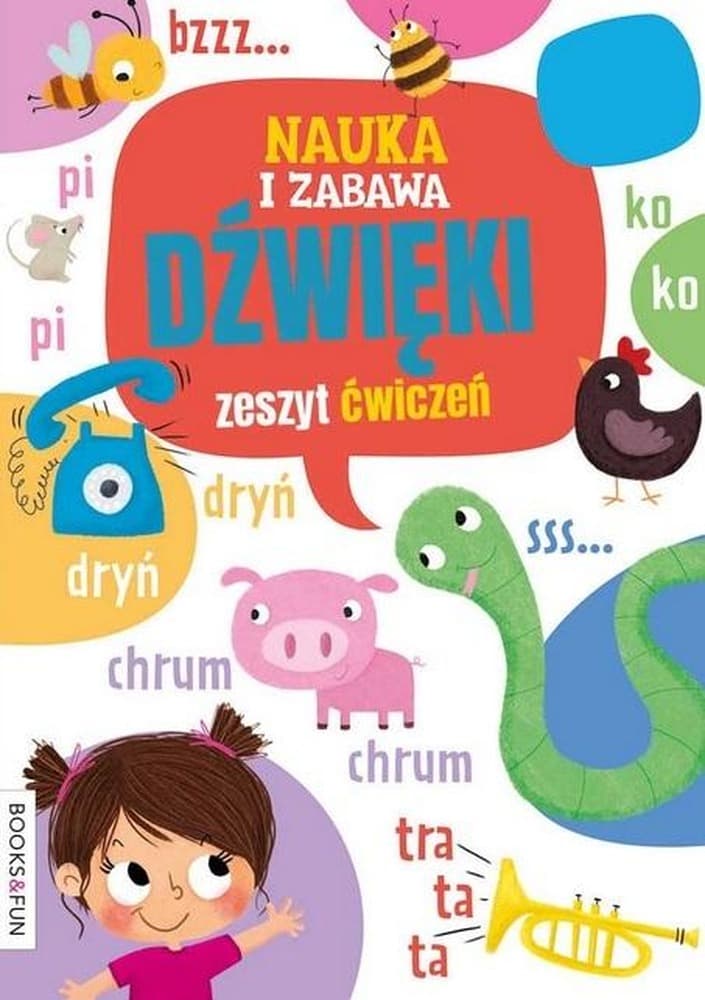 Dźwięki. Zeszyt Ćwiczeń dla Dzieci Nauka i Zabawa