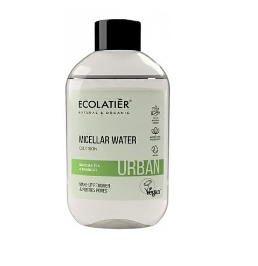 ECOLATIER Płyn micelarny do cery tłustej 400ml - oczyszczanie i demakijaż