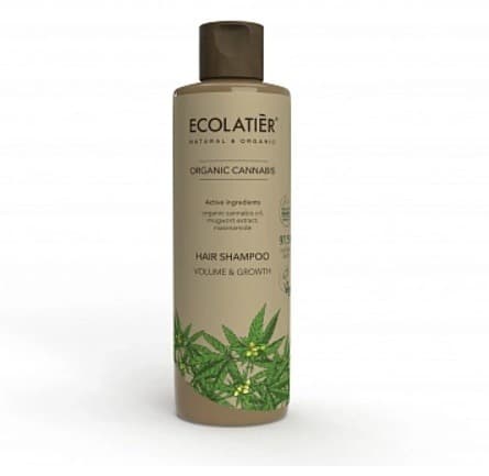 ECOLATIER Szampon do włosów objętość i wzrost Organiczne konopie indyjskie 250ml