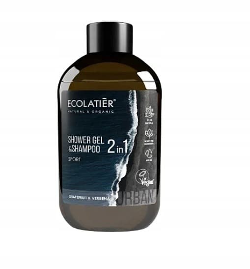 ECOLATIER Żel i Szampon 2w1 Sport - Odświeżenie i Regeneracja po Treningu