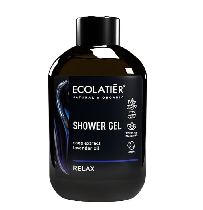 ECOLATIER Żel pod prysznic Relax dla mężczyzn - 97% składników naturalnych