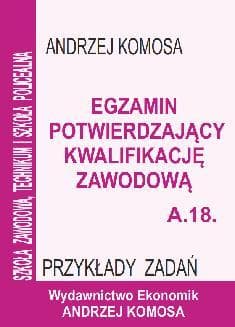 Ekonomik Egzemplarz potwierdzający kwalifikacje zawodowe A.18