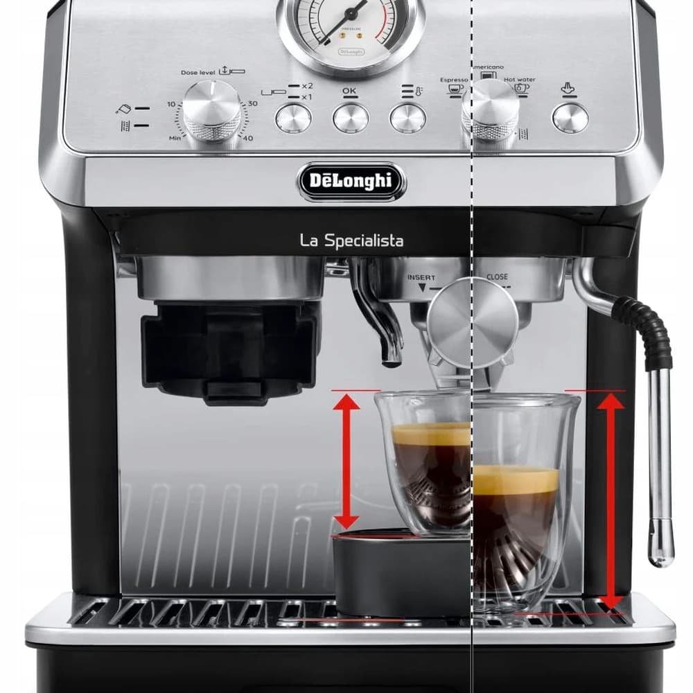 Ekspres do kawy DeLonghi ciśnieniowy ziarnisty stal nierdzewna
