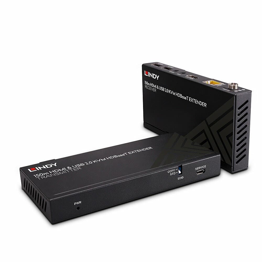 Lindy Ekstender HDMI I/O 150m Cat6 4K60 IR HDBaseT KVM