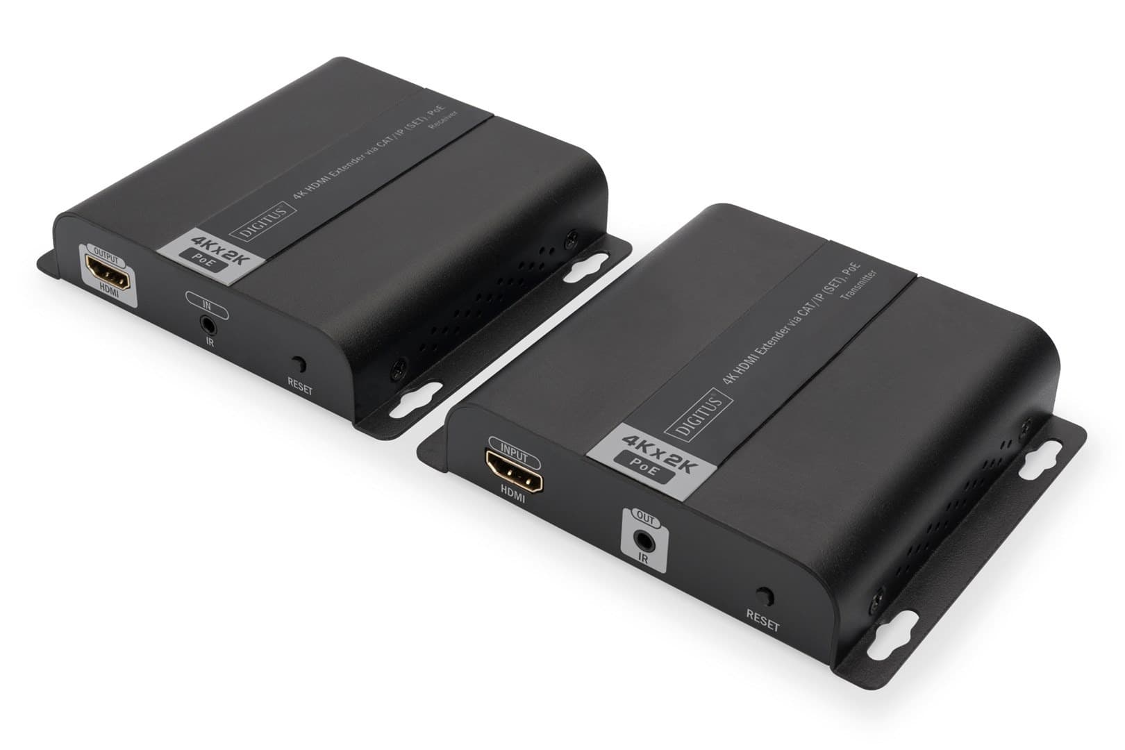 Ekstender HDMI IP/Cat.5/6/7 120m 4K 30Hz UHD PoE HDCP 1.4 IR Audio (Zestaw)