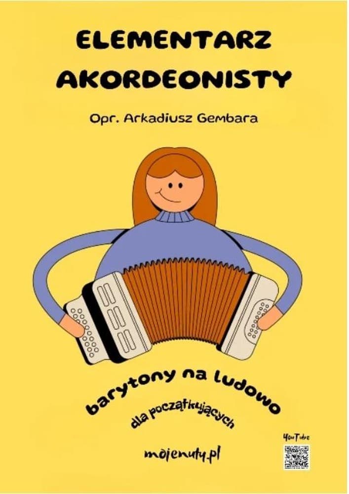 Elementarz akordeonisty barytony na ludowo Arkadiusz Gembara