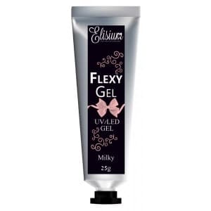 Elisium Flexy Gel Milky - Żel do paznokci budujący 25g