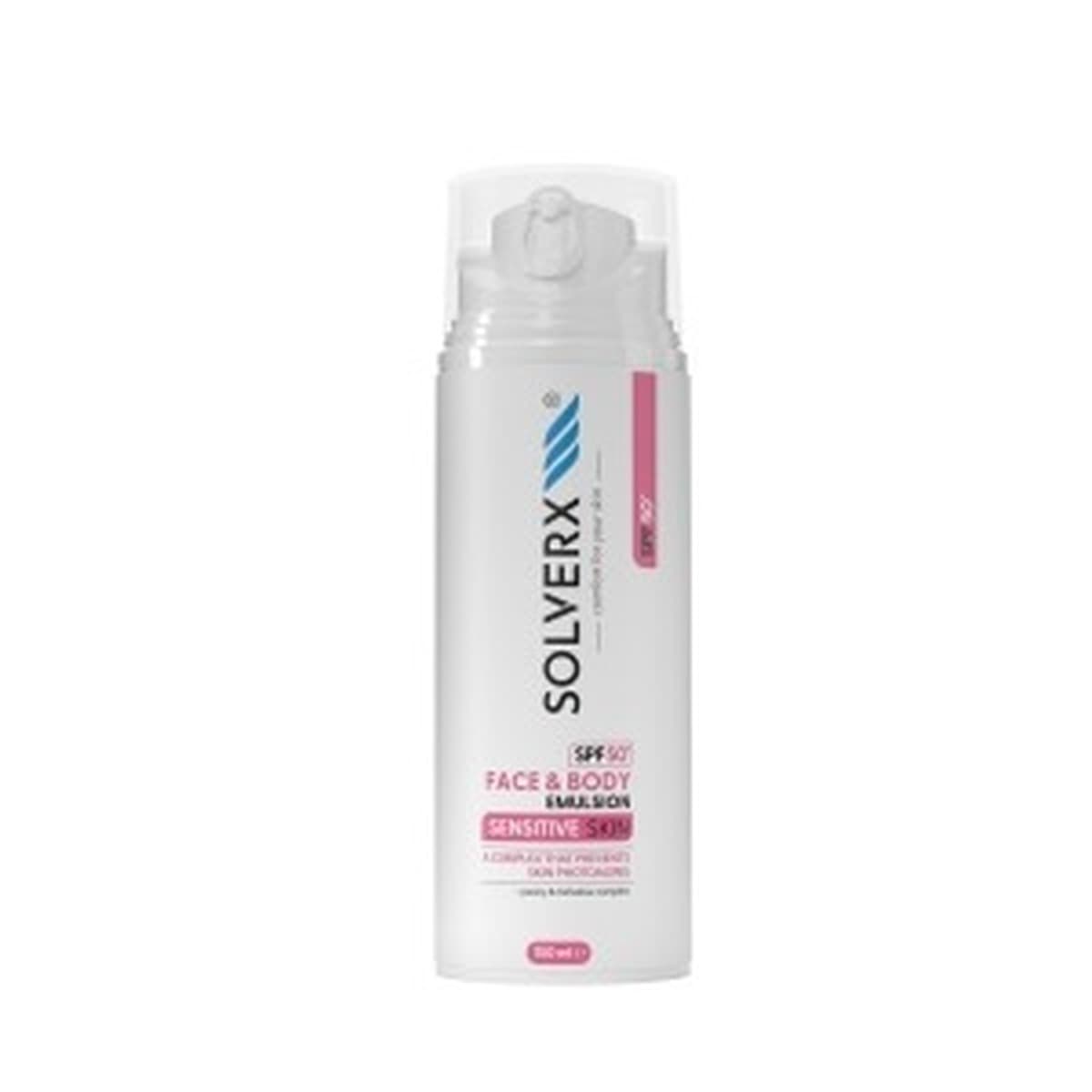 Emulsja do twarzy i ciała Solverx Sensitive Women SPF 50+ 150 ml