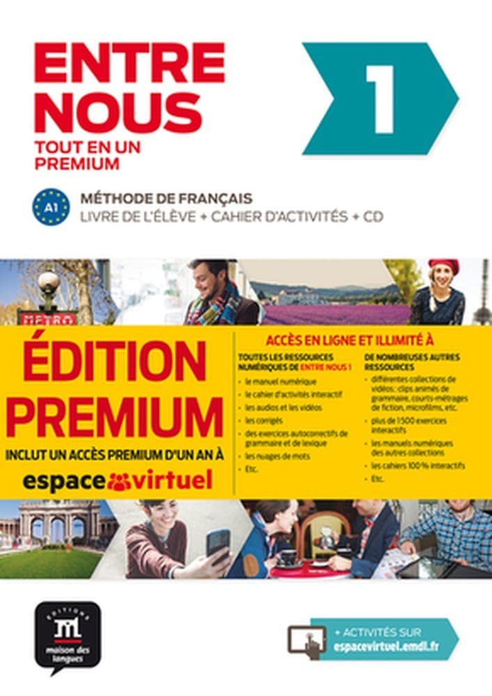 Entre nous 1 Podręcznik z ćwiczeniami PREMIUM