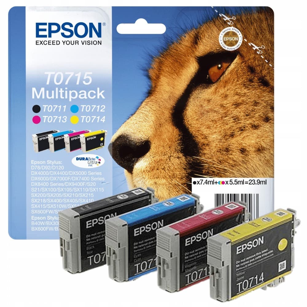 Epson T0715 Multipack 4-kolorowy DURABrite Ultra Ink