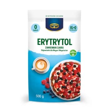 Erytrytol Krüger 500 g drobno rozdrobniony słodzik naturalny