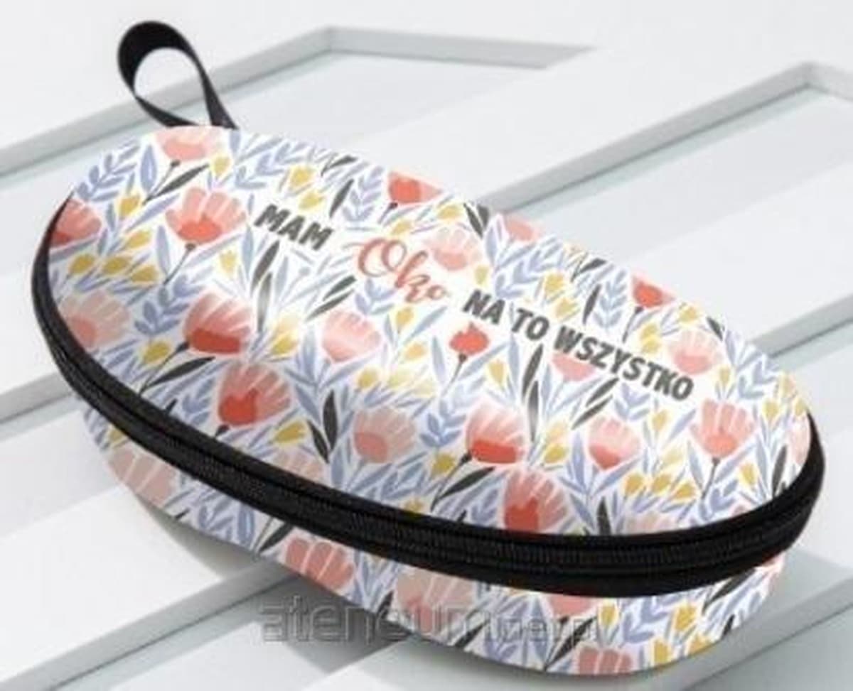 Etui Kwiaty na okulary
