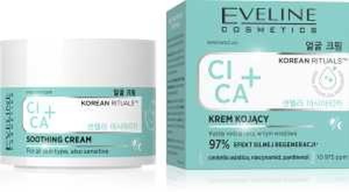Eveline Korean Cica Kojący Krem do Twarzy 50ml dla Każdego Rodzaju Cery