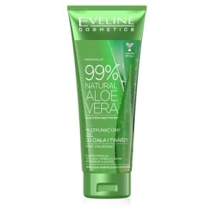 R- Eveline Natur Aloe Vera Żel do mycia twarzy i ciała Chłodzący 250 ml