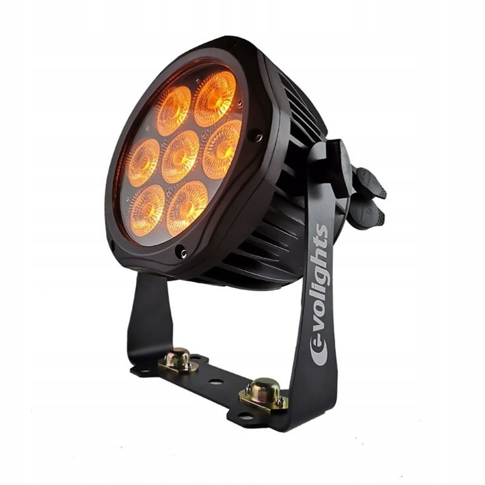 EVOLIGHTS GLACIER 7 LED PAR 7x10W RGBWA-UV IP65 - Oświetlenie sceniczne