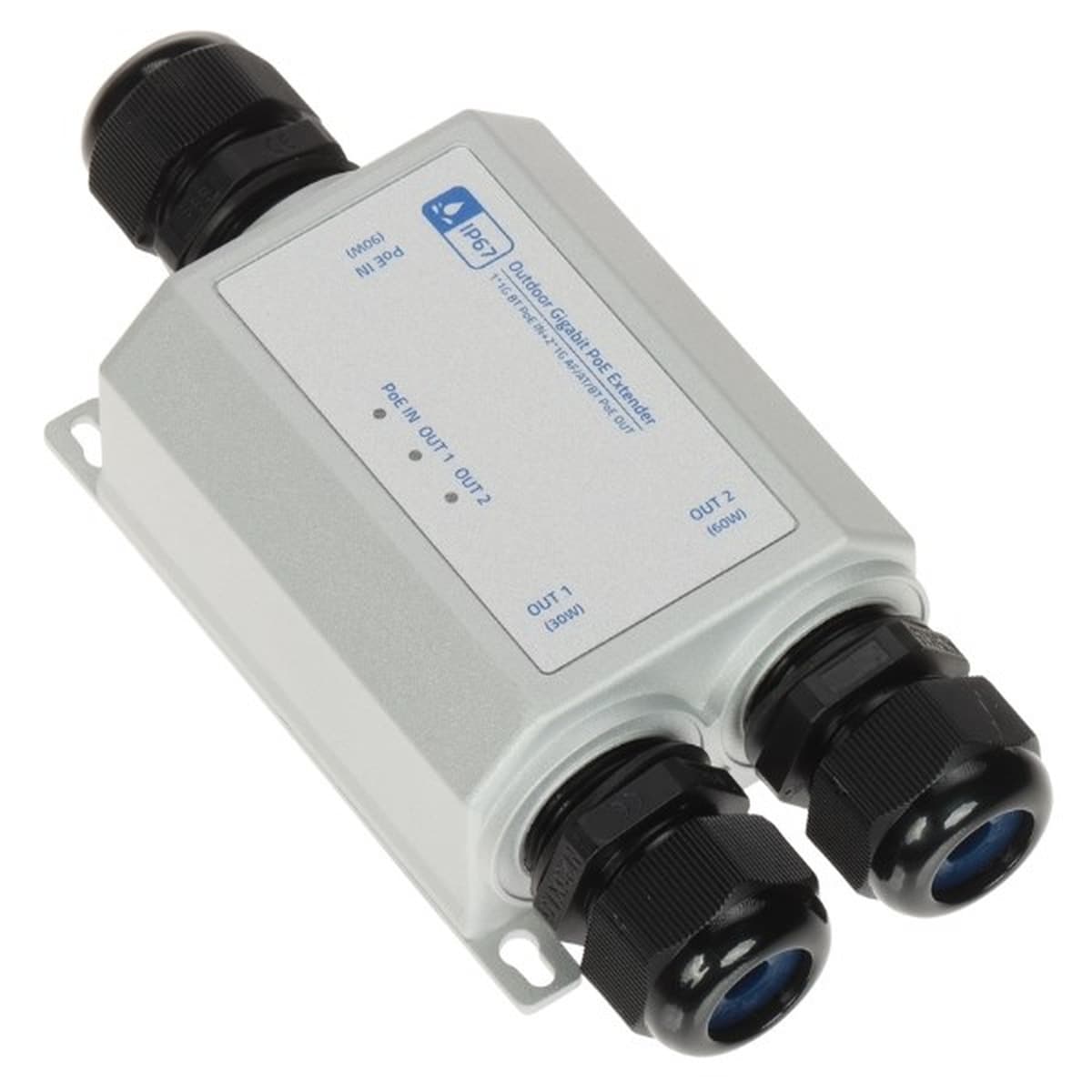 Extender Ethernet+PoE SPT-POE/2-POE-1G-IP67 1 port