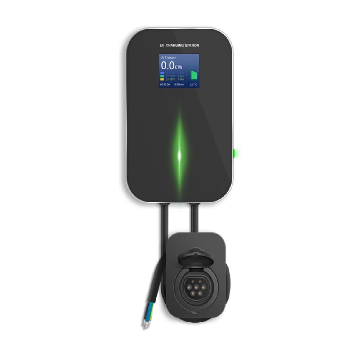 Extralink Ładowarka EV 22kW Typ A, 32A, 3-fazowa, LCD, Aplikacja, Kabel 6.1m