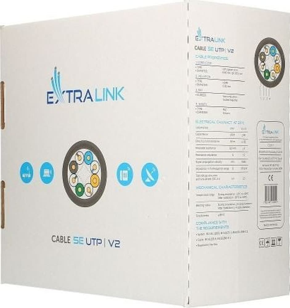Extralink Kabel sieciowy CAT5E SFTP Zewnętrzny 305M