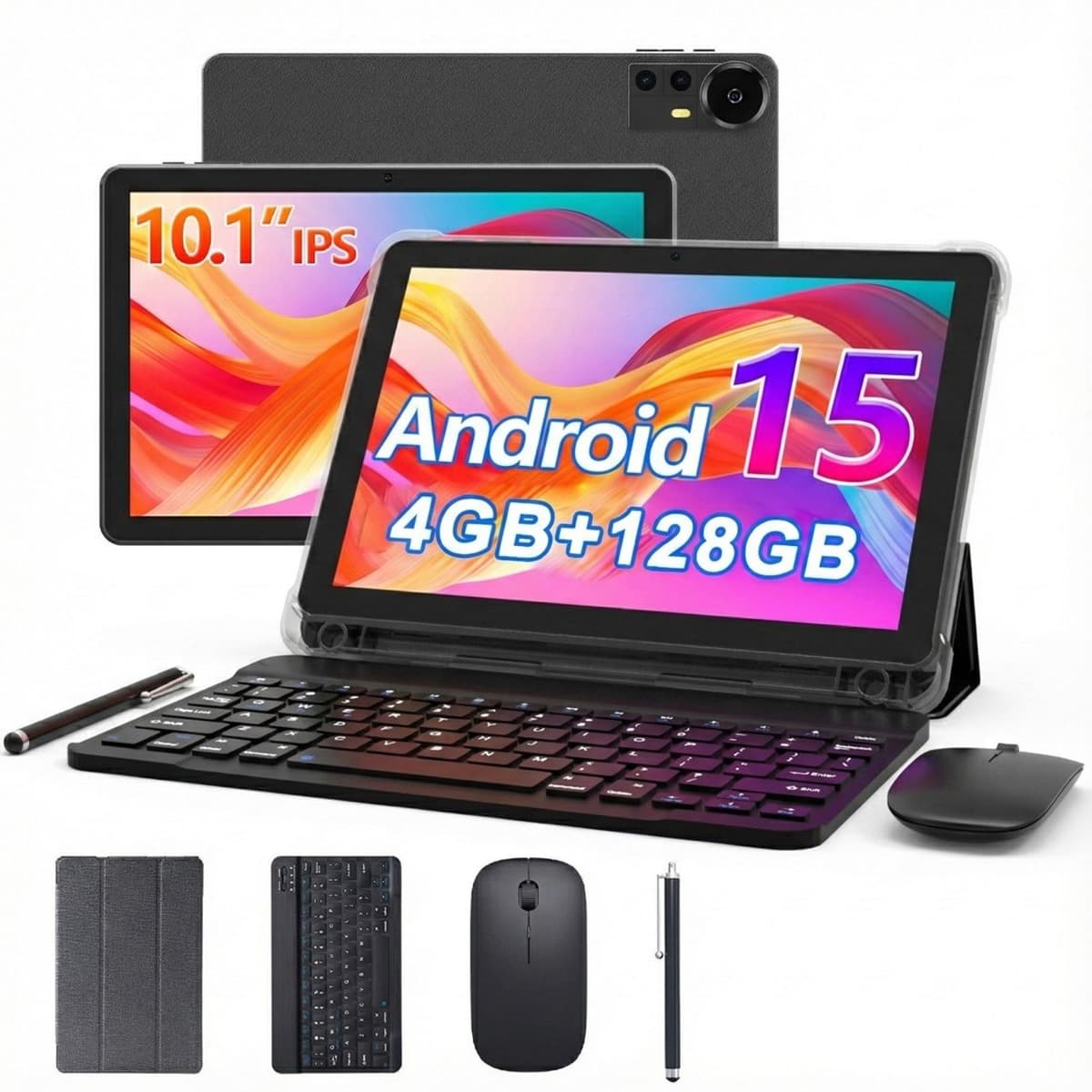 Extralink Tablet CP31 4GB RAM + 128GB, Różowy - z klawiaturą, myszą i rysikiem