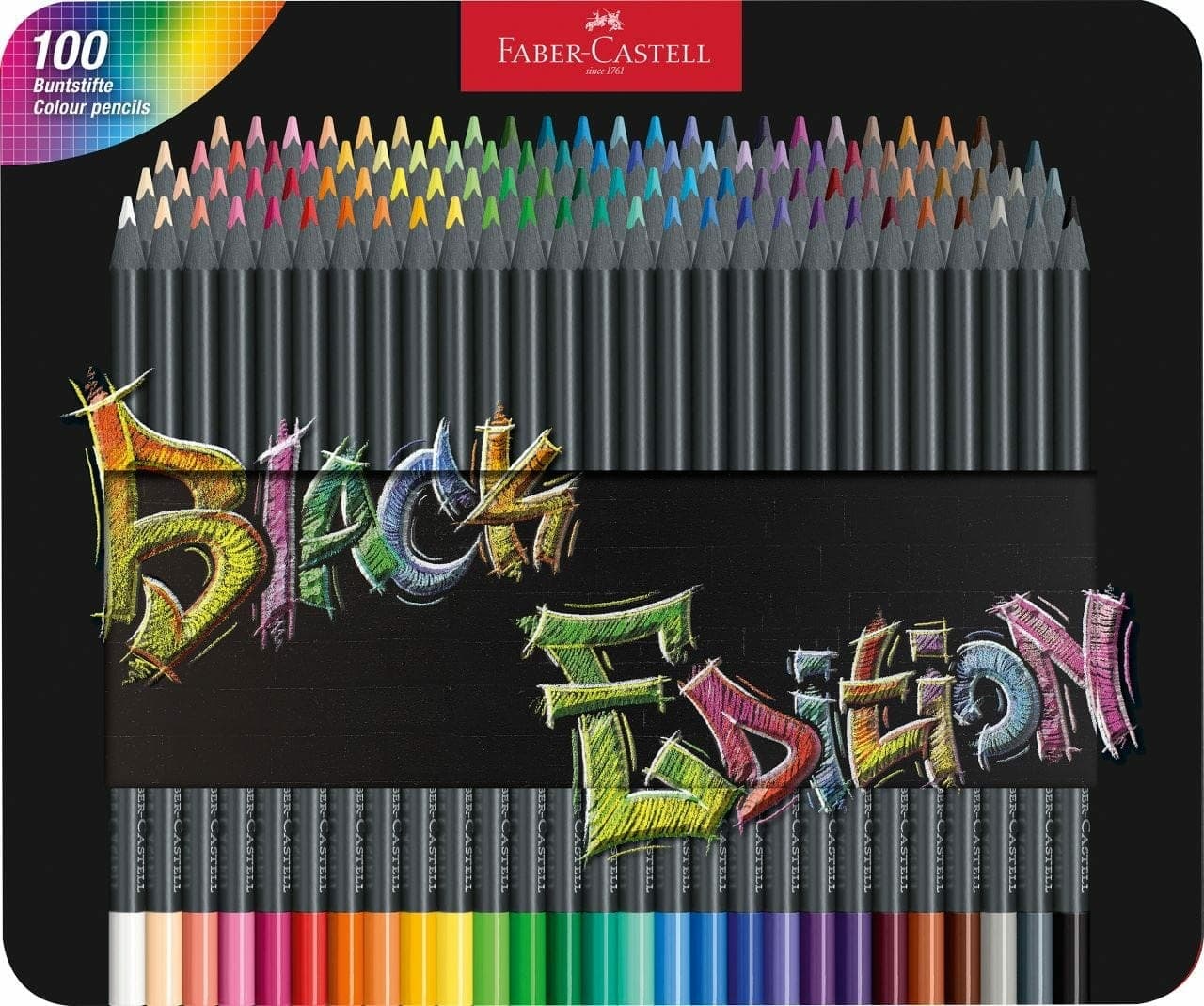 Faber-Castell 116490 Ołówek Kolorowy 100 szt. Różne Kolory
