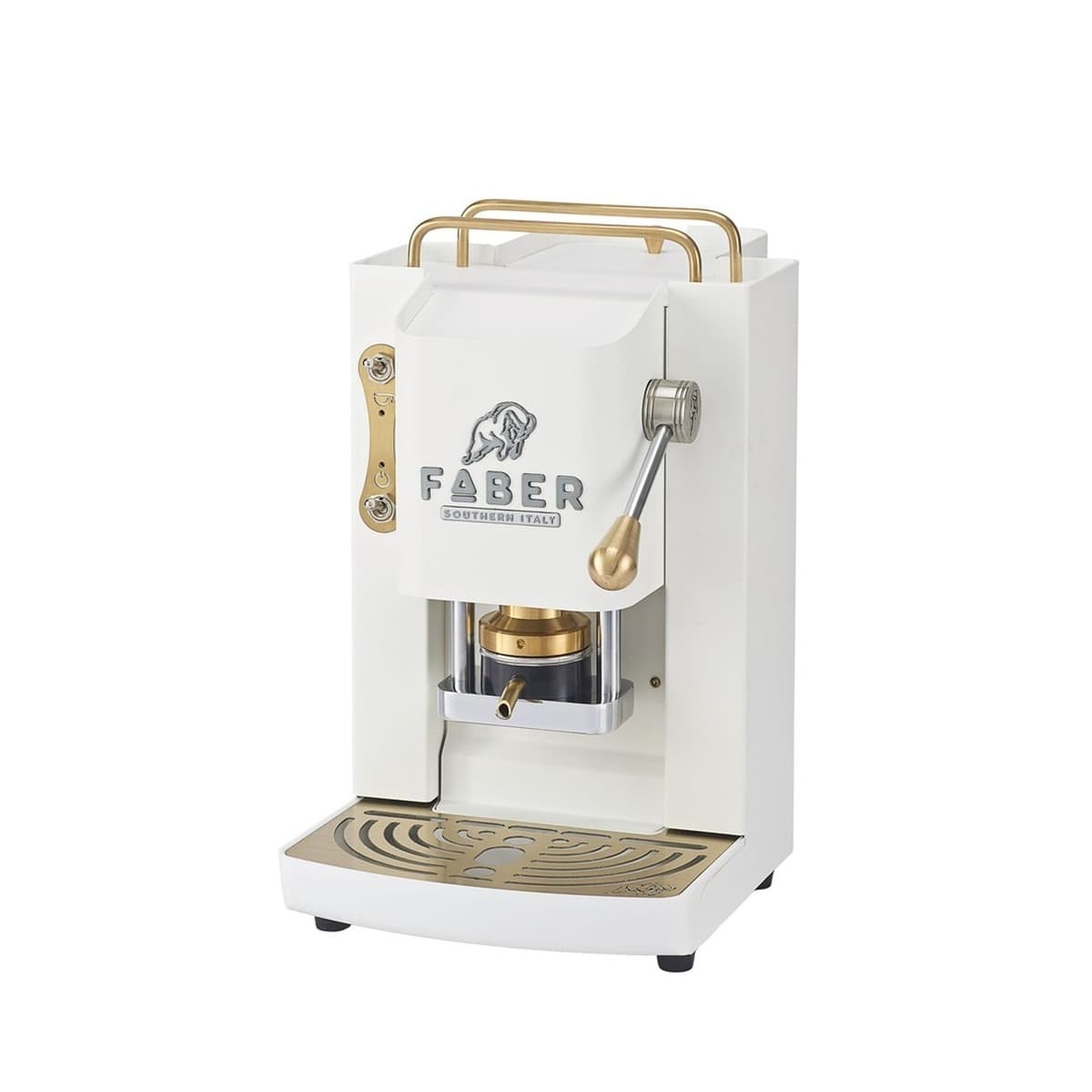 Ekspres do kawy Faber Deluxe 3.0 Pody ESE 44mm Biały Mosiądz