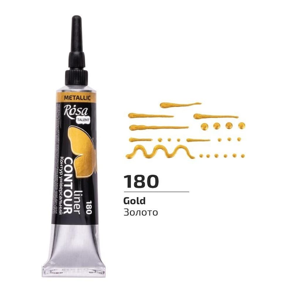 Farba akrylowa konturowa uniwersalna złota 20 ml