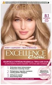 Farba do włosów Excellence Kolor 8.1 Jasny Popielaty Blond