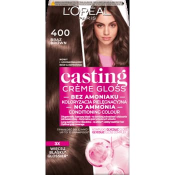 Farba do włosów L'Oreal Casting Creme Gloss 400 Brazylijski Brąz