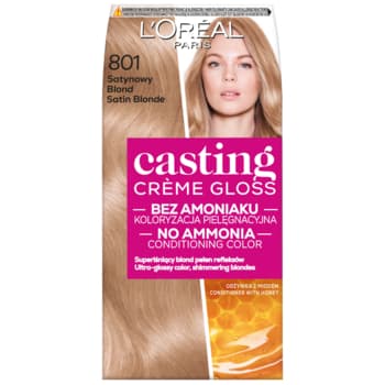 Farba do włosów L'Oreal Casting Creme Gloss 801 Satynowy Blond