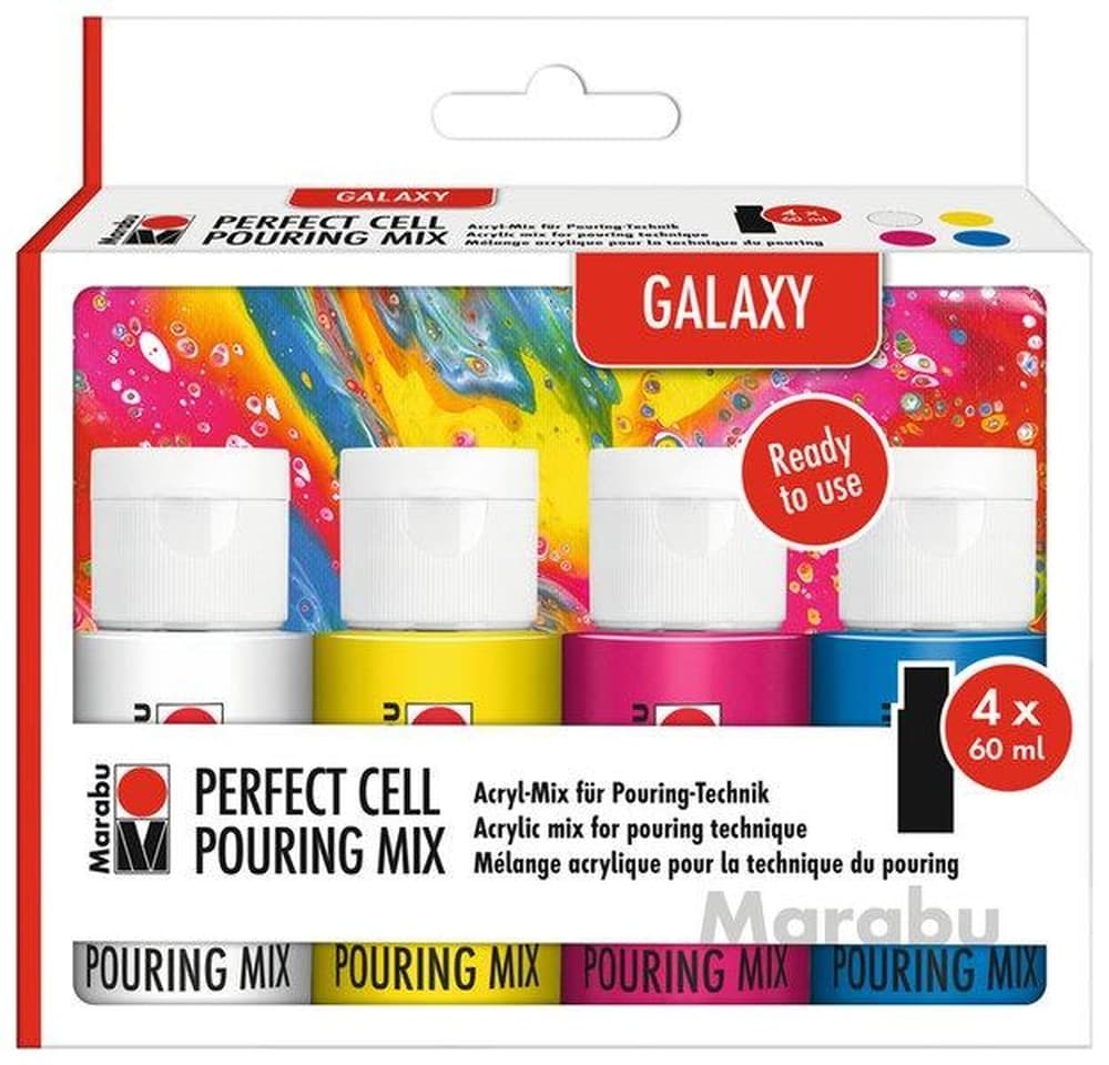 Farby do Pouringu Galaxy Mix 60 ml 4 kolory