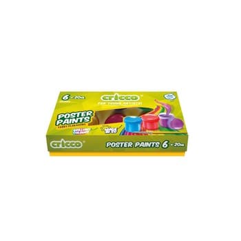 Farby plakatowe Cric 6 kolorów po 20 ml