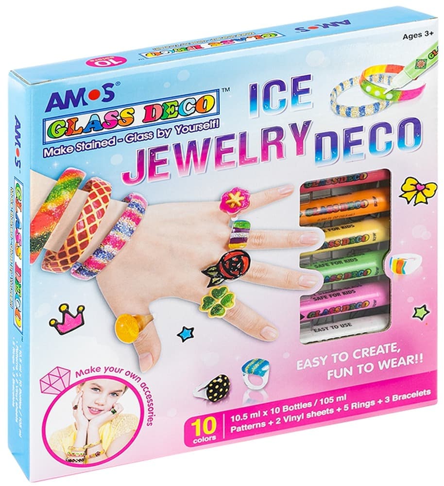 Farby witrażowe AMOS 10 kolorów do witraży